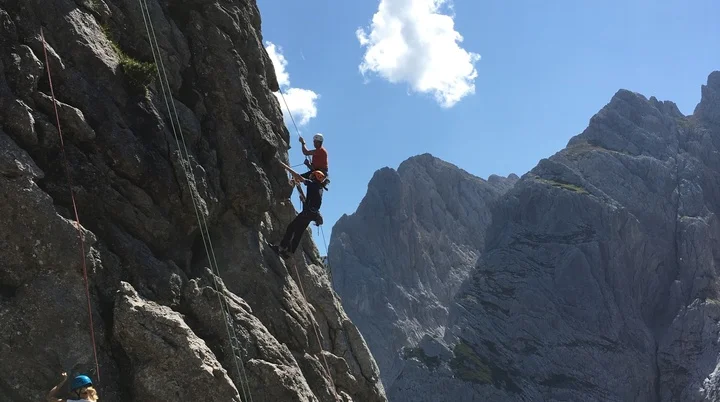 Gemeinsame Klettertour der Klettergruppe Breitensport | © Margret Räcke 