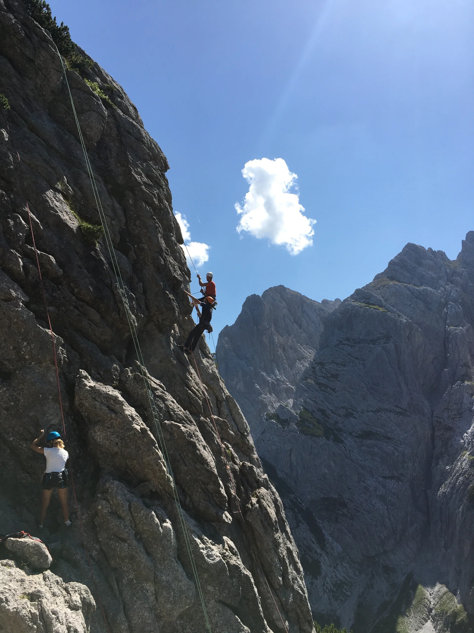 Gemeinsame Klettertour der Klettergruppe Breitensport | © Margret Räcke 