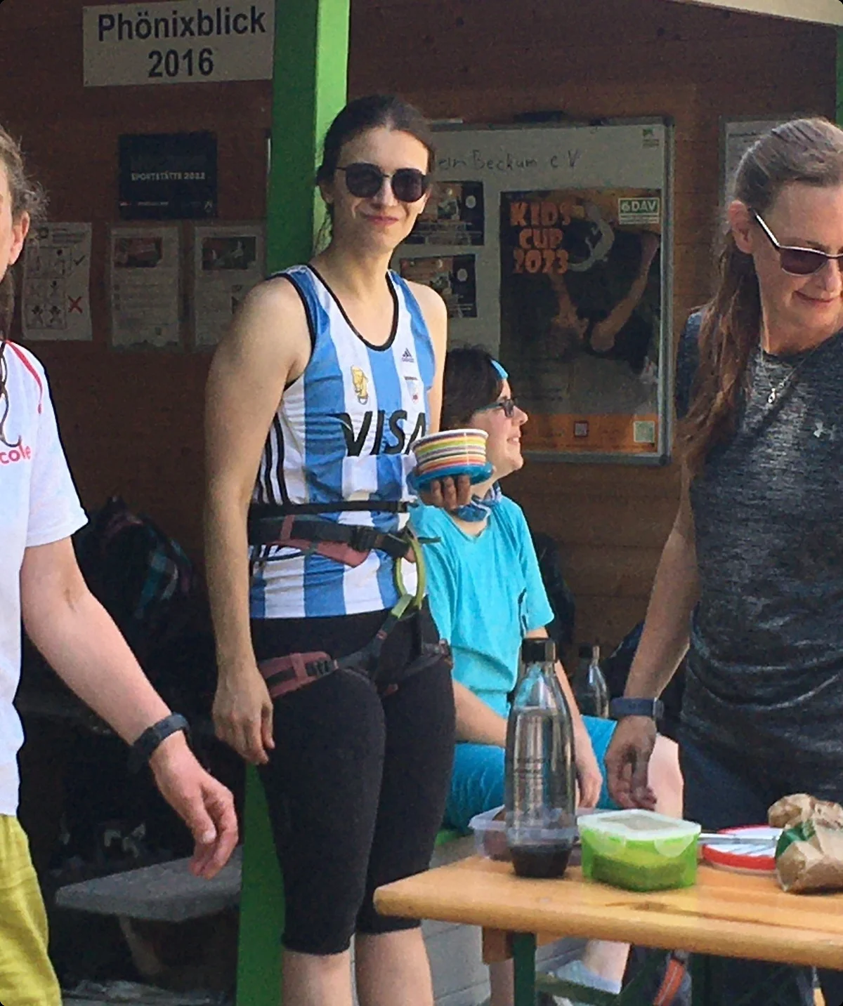 Pause im DAV Kletterzentrum Beckum | © Margret Räcke