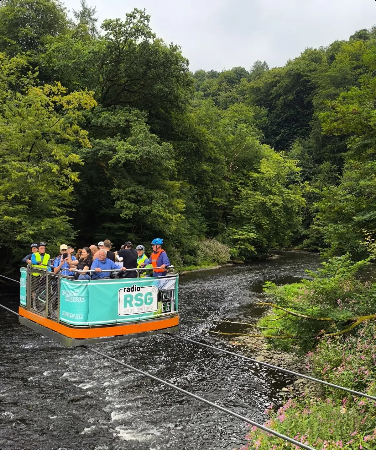 Schwebefähre über die Wupper | © Lydia Mihlan