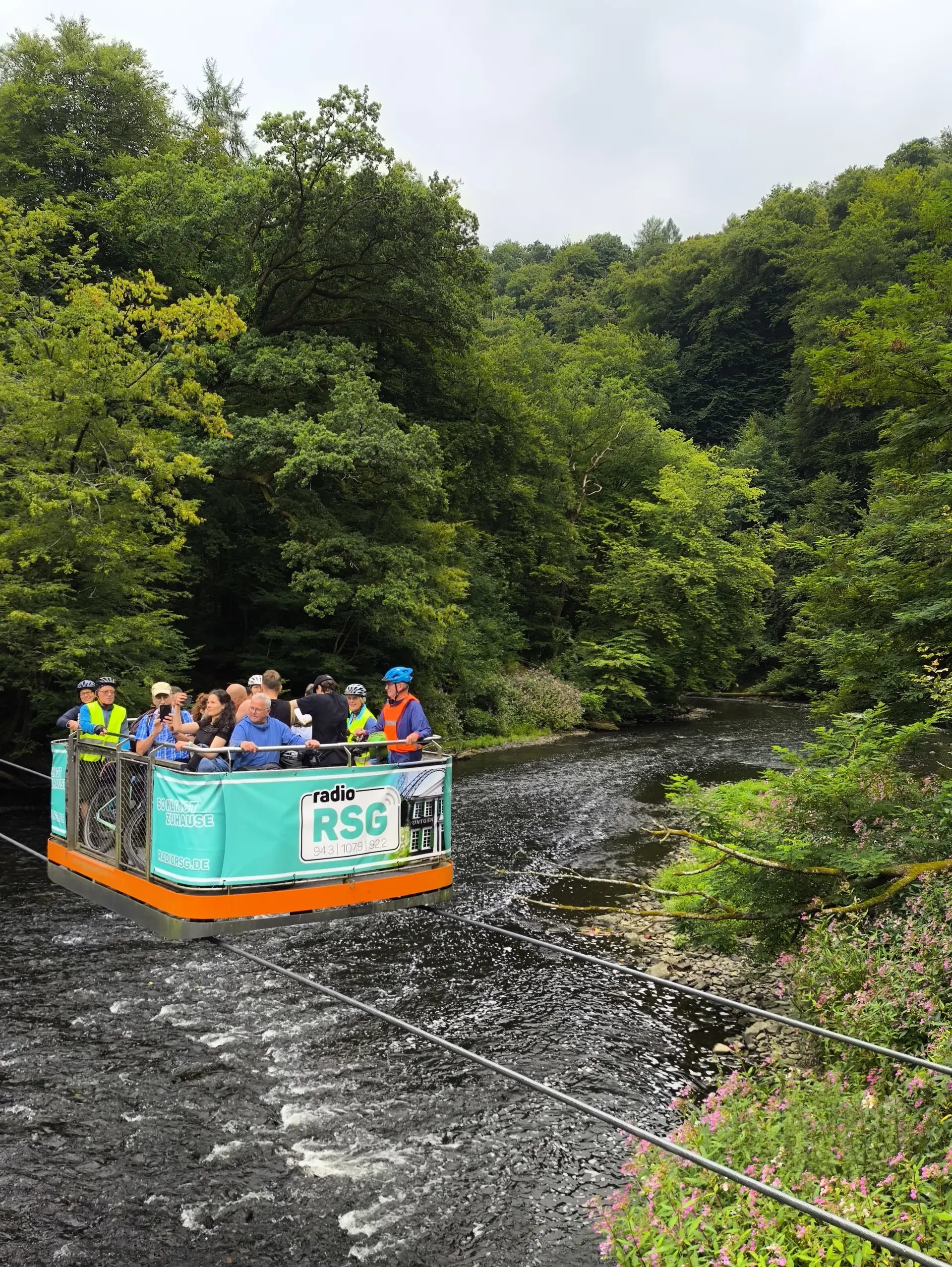 Schwebefähre über die Wupper | © Lydia Mihlan