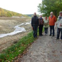 Das Flussbett am Ende der Baumaßname